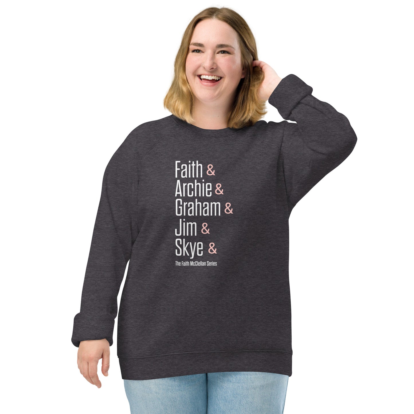 Faith McClellan | Unisex organic raglan sweatshirt