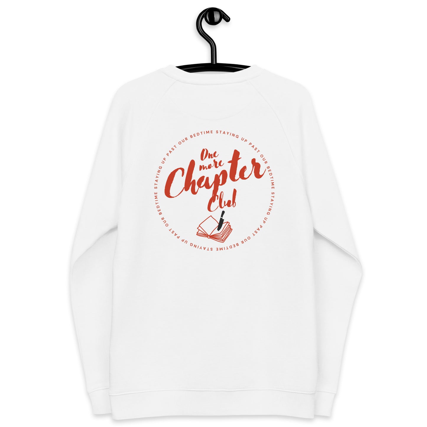 One More Chapter Club | Unisex organic raglan sweatshirt